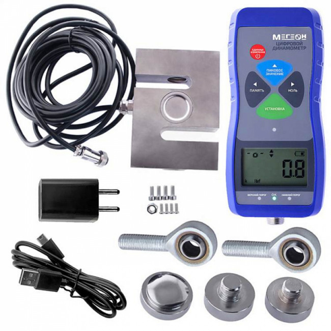 Цифровой динамометр МЕГЕОН 53002К с поверкой Цифровой динамометр МЕГЕОН 53002К с поверкой