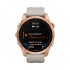 Часы Garmin Fenix 7S Solar цвета розовое золото с песочным силиконовым ремешком