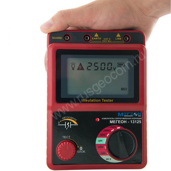 Мегаомметр МЕГЕОН 13125 Мегаомметр МЕГЕОН 13125