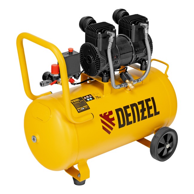 Компрессор безмасляный малошумный DLP-1500/50 Denzel Компрессор безмасляный малошумный DLP-1500/50 Denzel