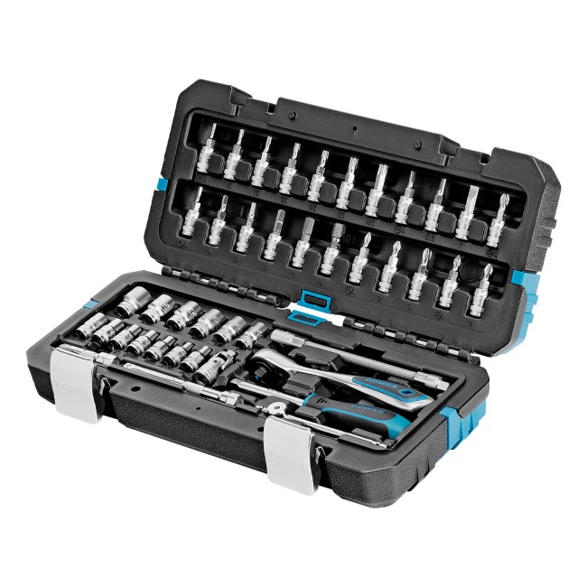 Набор инструментов 1/4", CrV 42 предмета Gross Набор инструментов 1/4", CrV 42 предмета Gross