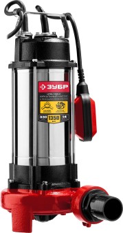 Фекальный насос с режущим механизмом НПФ-1350-Р ЗУБР 1350 Вт Фекальный насос с режущим механизмом НПФ-1350-Р ЗУБР 1350 Вт