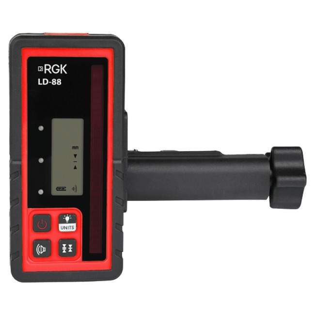 Комплект: ротационный нивелир RGK SP-800 + миллиметровый приёмник излучения RGK LD-88 Комплект: ротационный нивелир RGK SP-800 + миллиметровый приёмник излучения RGK LD-88