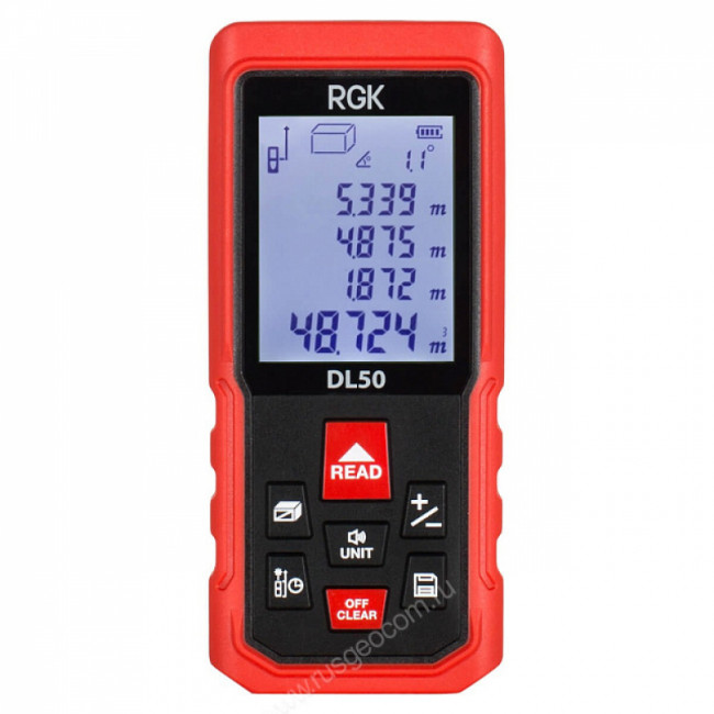 Лазерный дальномер RGK DL50 (с поверкой) Лазерный дальномер RGK DL50 (с поверкой)
