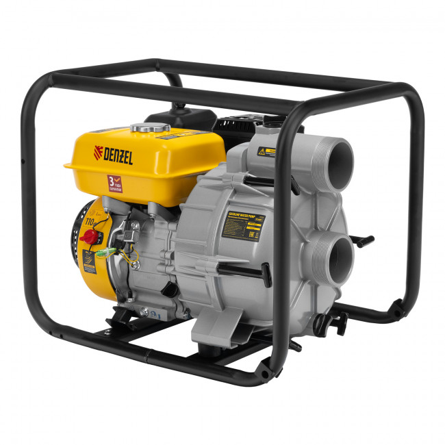 Мотопомпа бензиновая для грязной воды PX-80D7 Denzel
