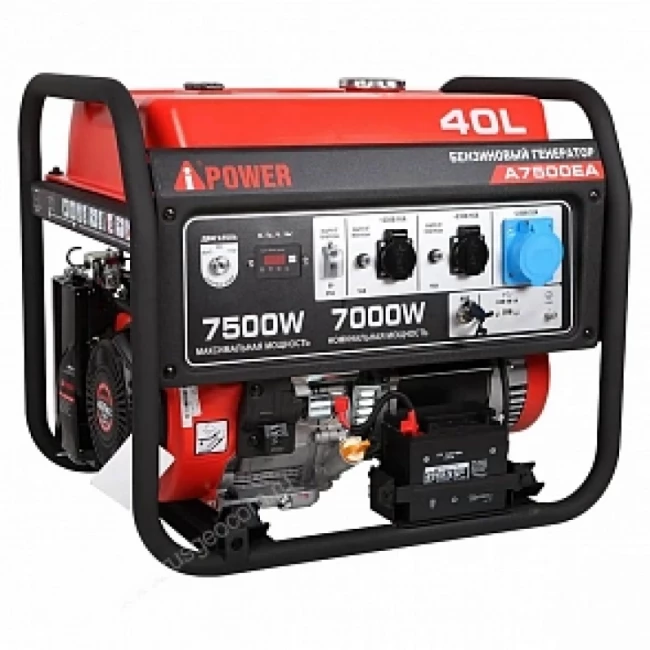 Бензиновый генератор A-iPower A7500EA + блок автозапуска A-iPower 400 В, 25 А Бензиновый генератор A-iPower A7500EA + блок автозапуска A-iPower 400 В, 25 А