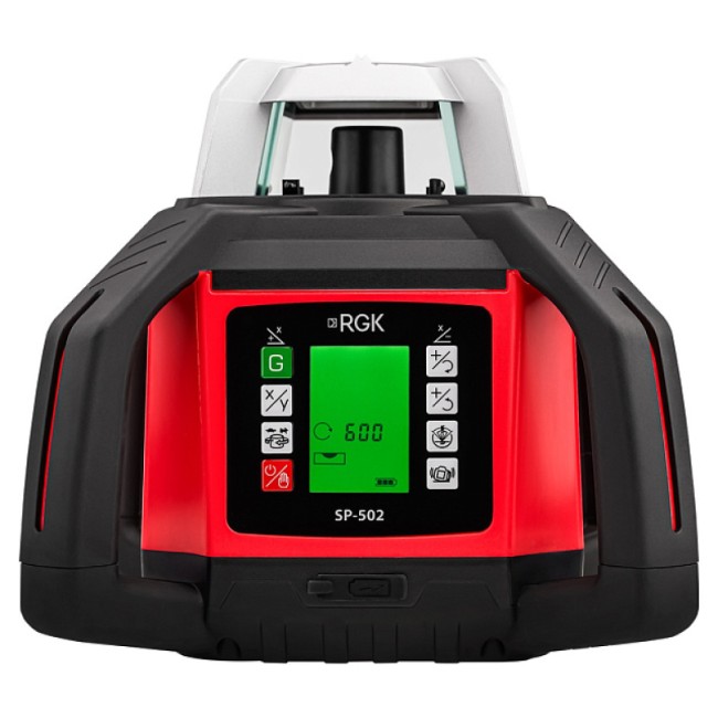 Комплект: ротационный нивелир RGK SP-502 + элевационный штатив RGK SH-340 Комплект: ротационный нивелир RGK SP-502 + элевационный штатив RGK SH-340