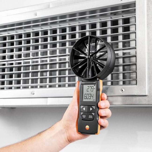 Анемометр цифровой Testo 417 с подключением к приложению Анемометр цифровой Testo 417 с подключением к приложению