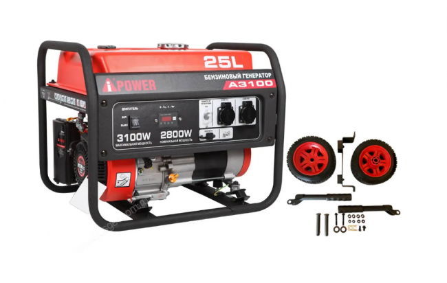 Бензиновый генератор A-iPower A3100 + транспортировочный комплект A-iPower A Бензиновый генератор A-iPower A3100 + транспортировочный комплект A-iPower A