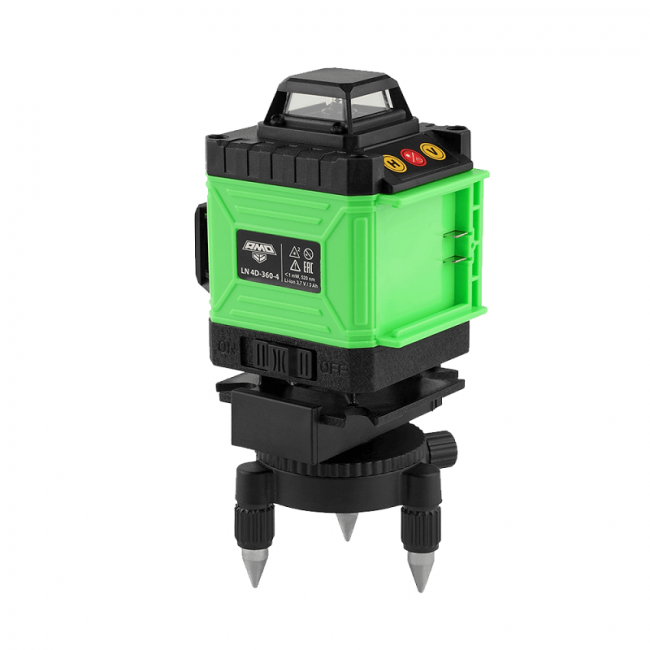 Лазерный уровень AMO LN 4D-360-4 с зеленым лучом Лазерный уровень AMO LN 4D-360-4 с зеленым лучом