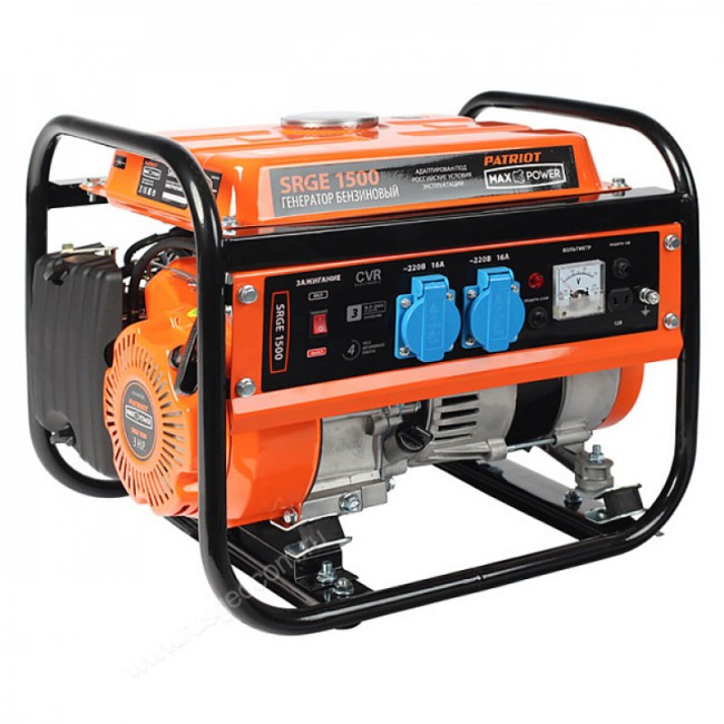 Бензиновый генератор Patriot Max Power SRGE 1500 Бензиновый генератор Patriot Max Power SRGE 1500