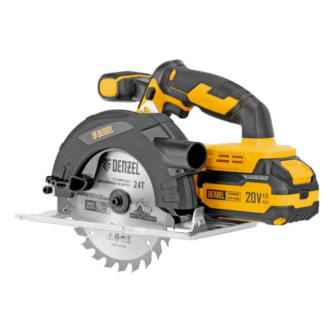 Пила циркулярная аккумуляторная CCSH-20-165 Denzel Пила циркулярная аккумуляторная CCSH-20-165 Denzel