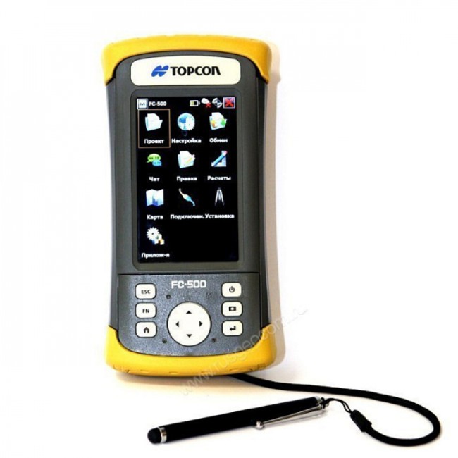 Комплект приемника Topcon Hiper VR UHF/GSM и контроллера FC-500 Комплект приемника Topcon Hiper VR UHF/GSM и контроллера FC-500