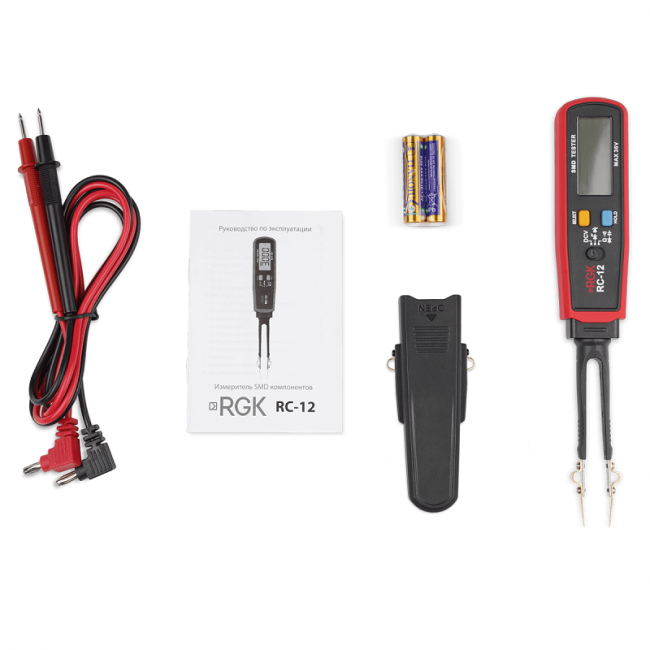 Тестер RLC (SMD) компонентов RGK RC-12 Тестер RLC (SMD) компонентов RGK RC-12