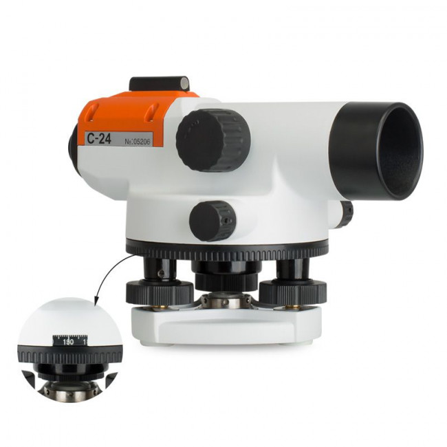 Комплект оптический нивелир RGK C-24 штатив рейка - 3 в 1 с поверкой Комплект оптический нивелир RGK C-24 штатив рейка - 3 в 1 с поверкой