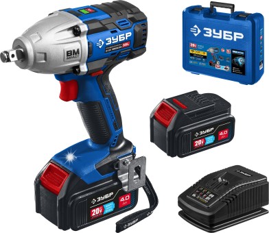 Гайковерт бесщеточный GB-500-42 ЗУБР 2 АКБ Гайковерт бесщеточный GB-500-42 ЗУБР 2 АКБ