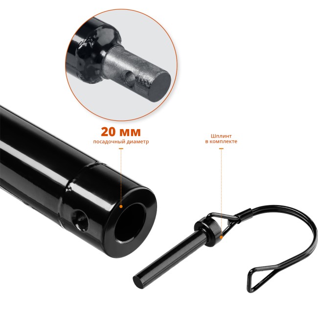 Удлинитель шнека для мотобуров ЗУБР 1000 мм