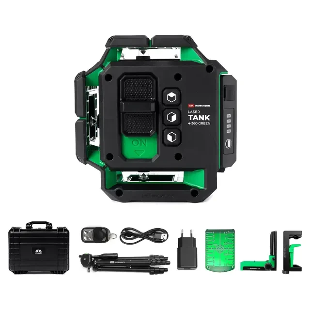 Лазерный уровень ADA LaserTANK 4-360 GREEN Ultimate Edition Лазерный уровень ADA LaserTANK 4-360 GREEN Ultimate Edition