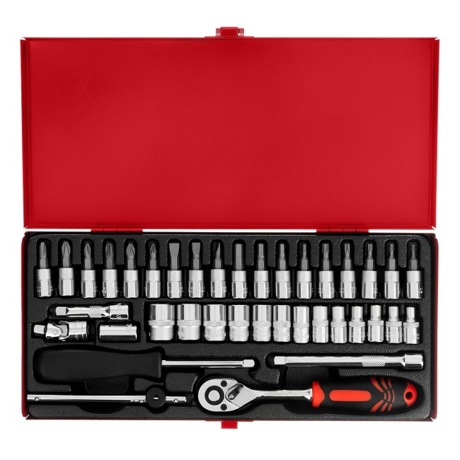 Набор инструментов, 1/4", 38 предметов Matrix Набор инструментов, 1/4", 38 предметов Matrix