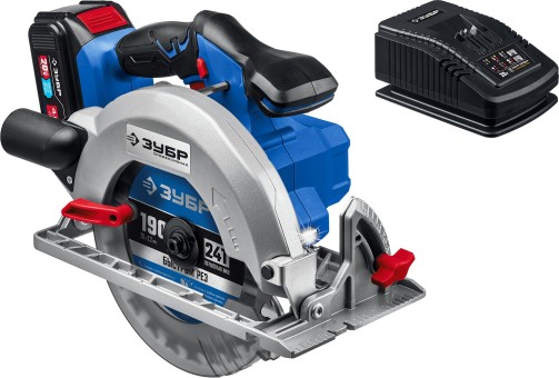 Пила циркулярная бесщеточная CPB-190-41 ЗУБР 1 АКБ
