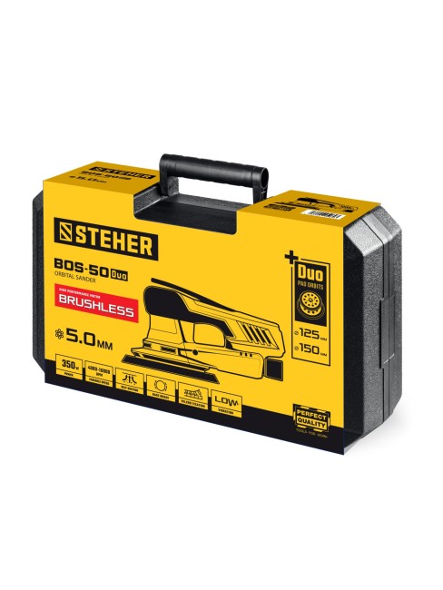 Орбитально-шлифовальная машина BOS-50 Duo STEHER