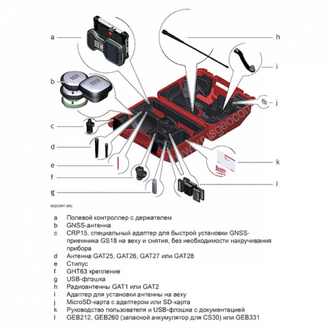 Комплект GNSS-приемника RTK ровер Leica GS18 I (LTE)+CS20 Disto