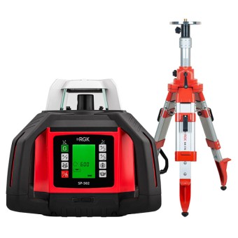 Комплект: ротационный нивелир RGK SP-610 + элевационный штатив RGK SH-170