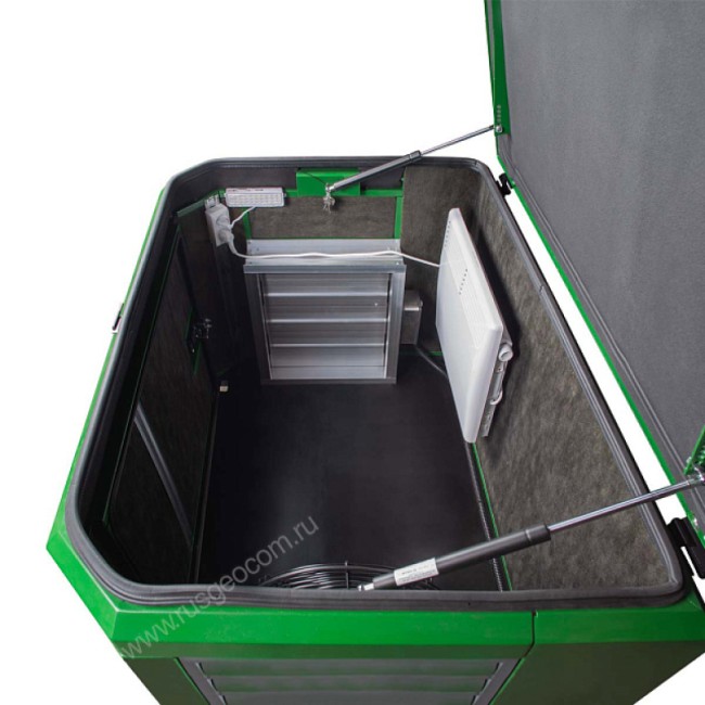 Тихий зимний кожух для генератора 1200 RAL 6002 Тихий зимний кожух для генератора 1200 RAL 6002