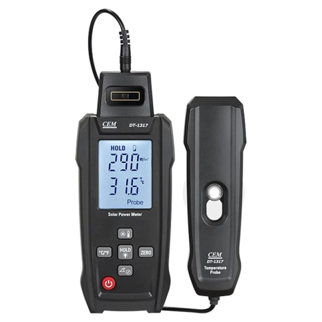 Измеритель интенсивности солнечного излучения CEM DT-1317 Измеритель интенсивности солнечного излучения CEM DT-1317