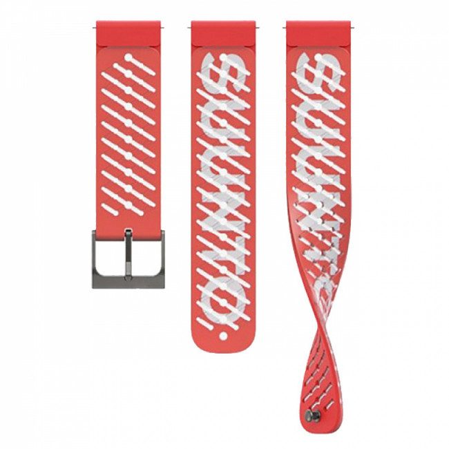 Силиконовый ремешок SUUNTO Athletic 5 22 мм Lava Red S+M, красный Силиконовый ремешок SUUNTO Athletic 5 22 мм Lava Red S+M, красный