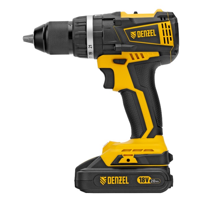 Дрель-шуруповерт аккумуляторная ударная CIDB-IB-18-02 Denzel Дрель-шуруповерт аккумуляторная ударная CIDB-IB-18-02 Denzel