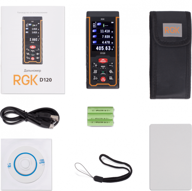 Лазерный дальномер RGK D120 Лазерный дальномер RGK D120